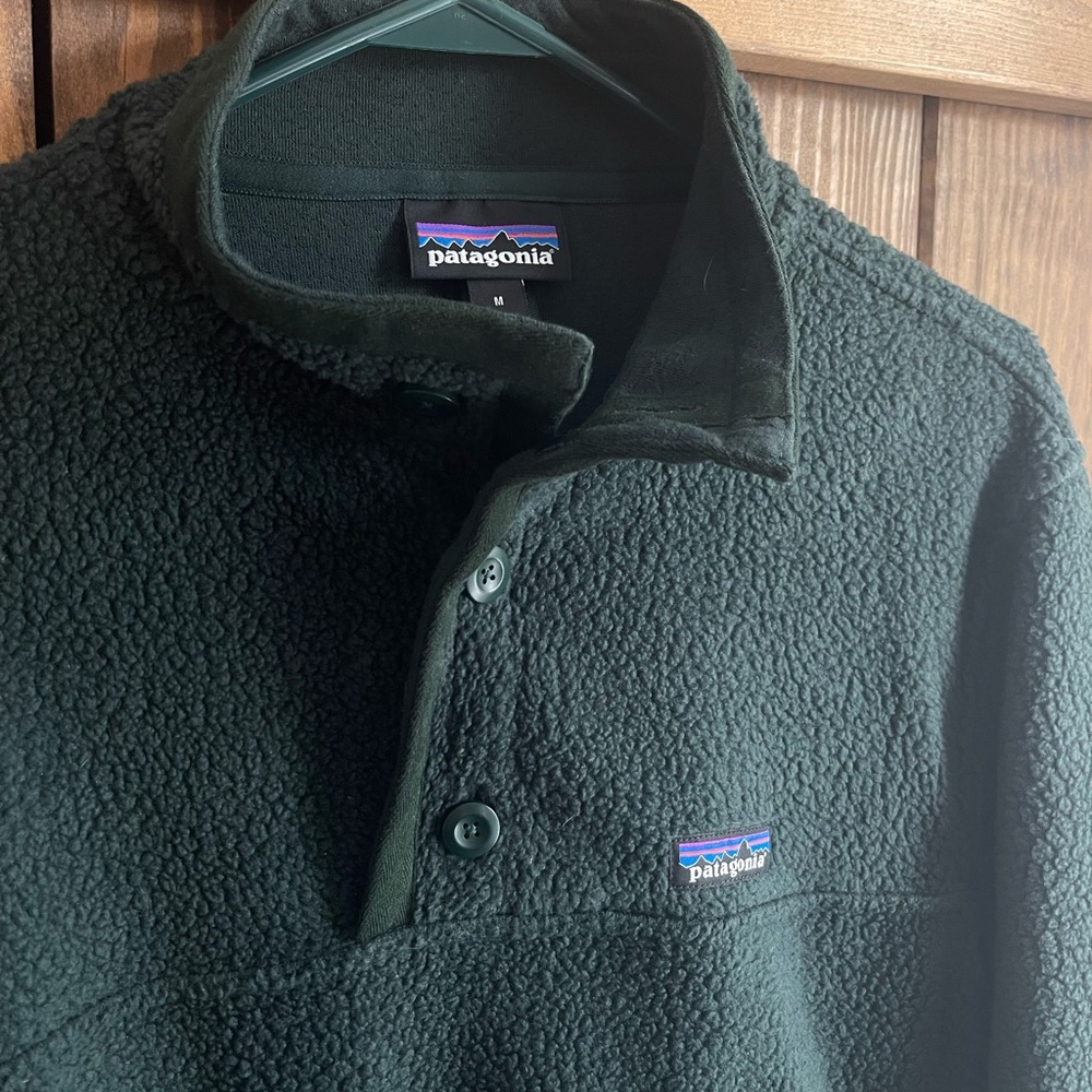 Patagonia Shearling Fleece Button Pullover